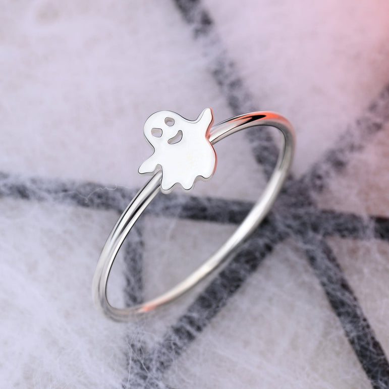 Fa-boo-lous Ghost Ring Sterling Silver Ring