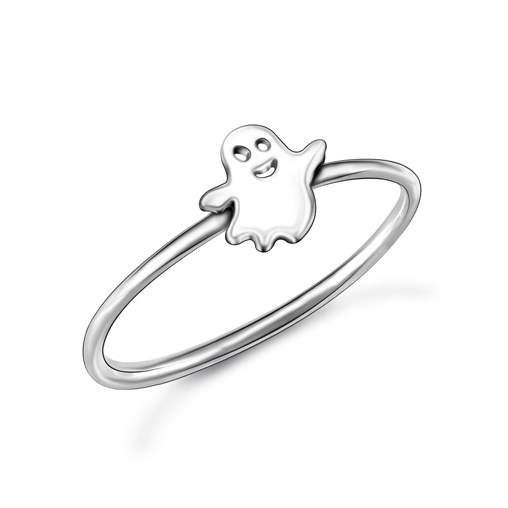 Fa-boo-lous Ghost Ring Sterling Silver - Eleganzia Jewelry