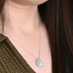 Dainty Butterfly Heart Necklace Sterling Silver Necklaces