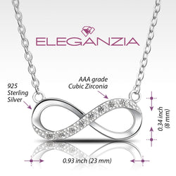 Sterling Silver Infinity Necklace Pendant Necklace