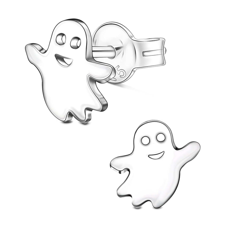 Fa-boo-lous Ghost Stud Earrings Sterling Silver Stud Earrings