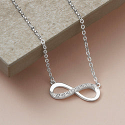 Sterling Silver Infinity Necklace Pendant Necklace