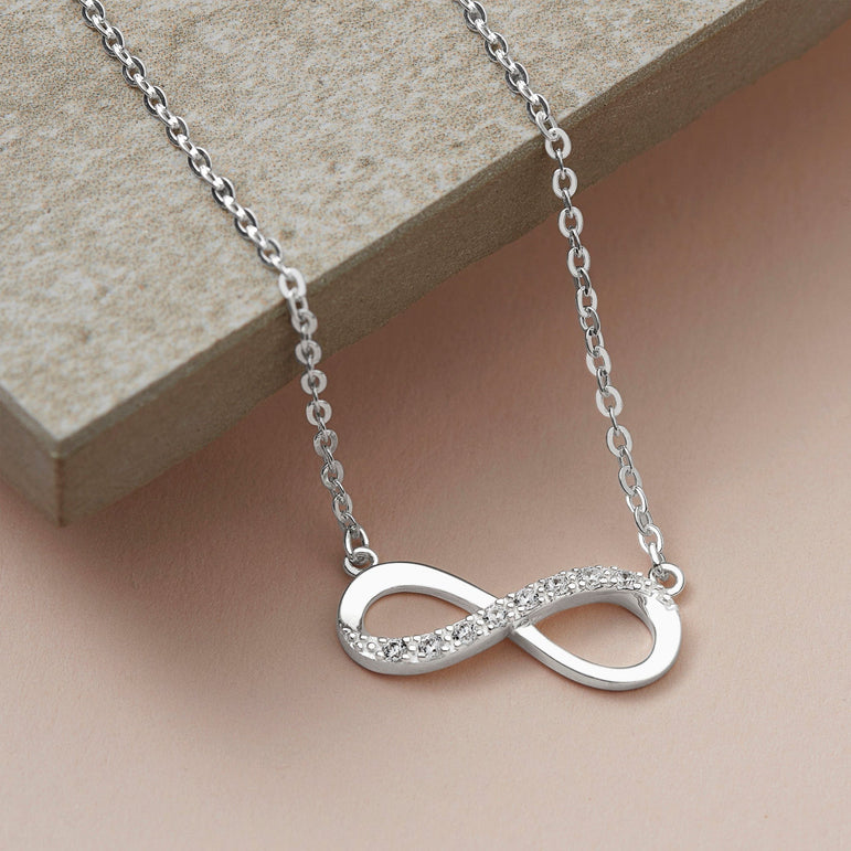 Sterling Silver Infinity Necklace Pendant Necklace