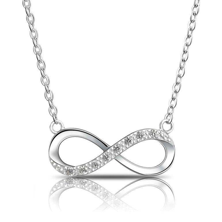 Sterling Silver Infinity Necklace Pendant Necklace