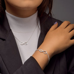 Sterling Silver Infinity Necklace Pendant Necklace