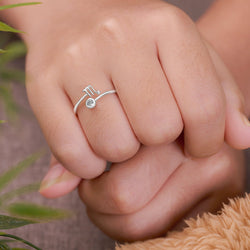 Scorpio Ring Sterling Silver Adjustable Zodiac Sign Ring Ring