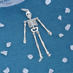 Moveable Skeleton Pendant Sterling Silver Pendant