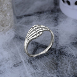 Sterling Silver Skeleton Hand Ring Ring