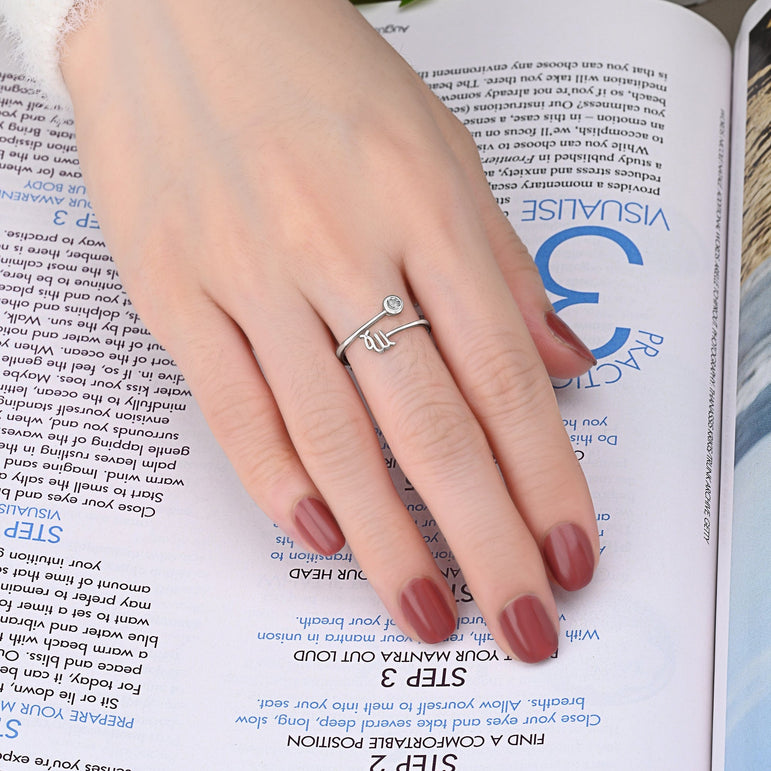 Virgo Ring Sterling Silver Adjustable Zodiac Sign Ring Ring