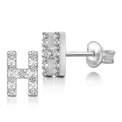 Initial Earrings Sterling Silver Stud Earrings Stud Earrings