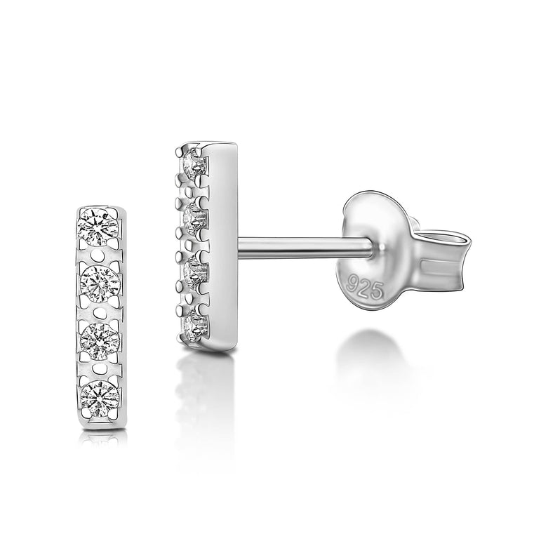 Initial Earrings Sterling Silver Stud Earrings Stud Earrings