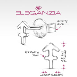 Sagittarius Stud Earrings Sterling Silver - Zodiac Constellation Earrings Stud Earrings