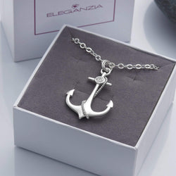 Anchor Sterling Silver Necklace For Men Pendant Necklace