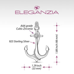 Anchor Sterling Silver Pendant For Men Pendant