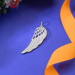 Guardian Angel Wing Pendant Sterling Silver Pendant