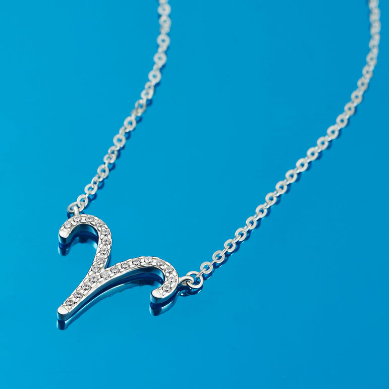 Aries Zodiac Necklace Silver Astrology Constellation Necklace Horoscope Jewels Pendant Necklace