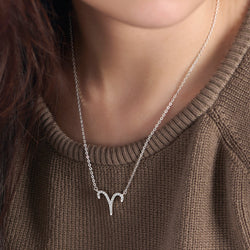 Copy of Zodiac Necklace Silver Astrology Constellation Necklace Horoscope Jewels Pendant Necklace