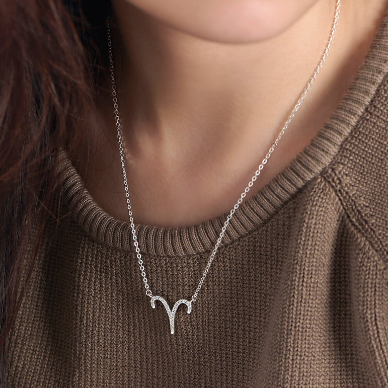Copy of Zodiac Necklace Silver Astrology Constellation Necklace Horoscope Jewels Pendant Necklace
