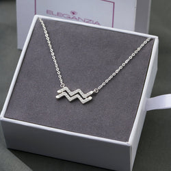 Aquarius Zodiac Necklace Silver Astrology Constellation Necklace Horoscope Jewels Pendant Necklace