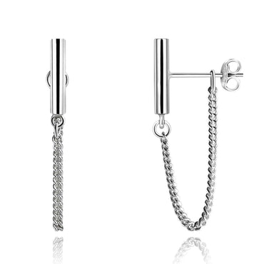 Bar Dangling Stud Earrings Sterling Silver - Eleganzia Jewelry Stud Earrings