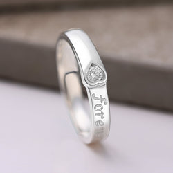 Be Mine Forever CZ Couple Promise Rings for Her Promise Ring