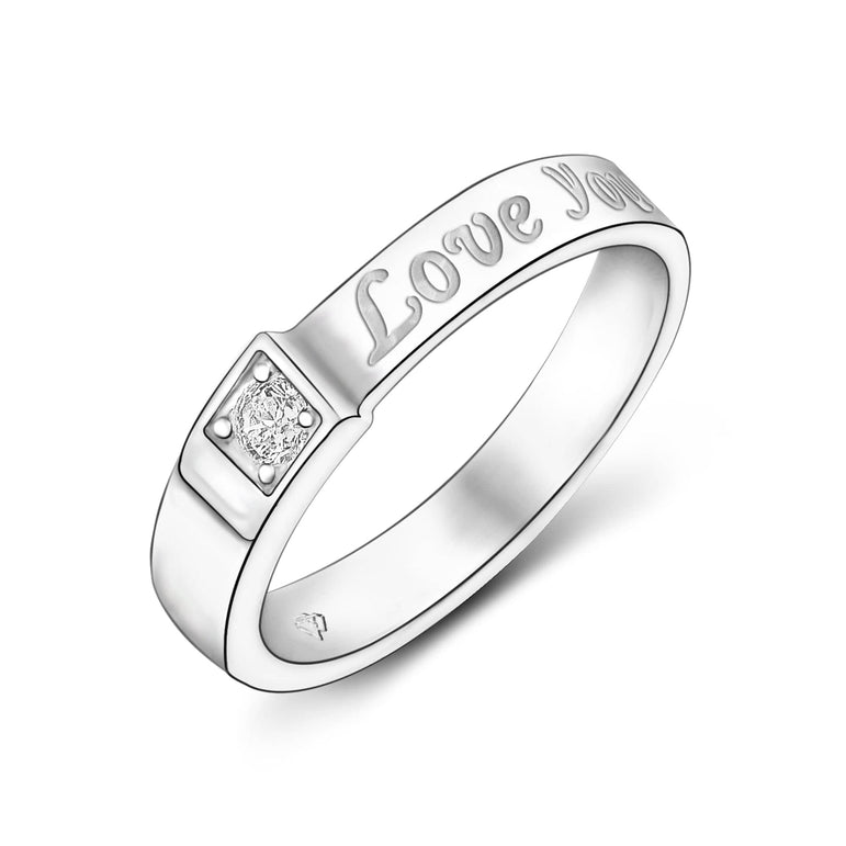 Be Mine Forever CZ Couple Promise Rings for Him Promise Ring