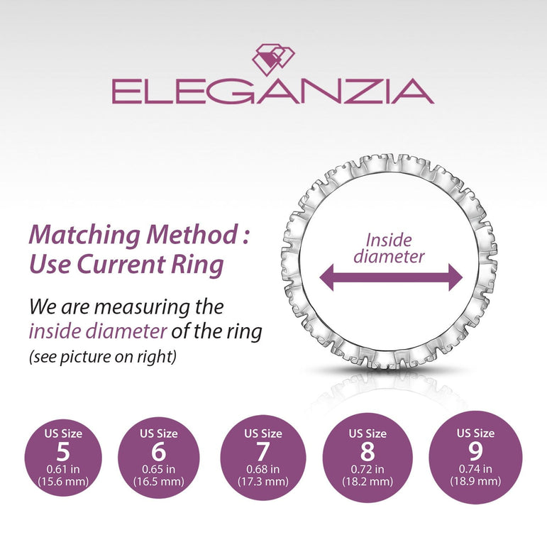 CZ Beaded Sterling Silver Stackable Rings