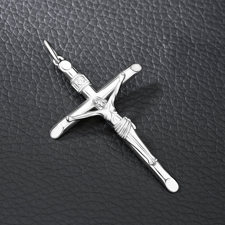 Sterling Silver Crucifix Pendant for Women Men Pendant
