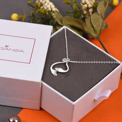 Hold You Forever Hug Necklace Sterling Silver Pendant Necklace
