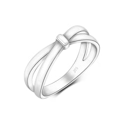 Enchanted Bow Silver Promise Rings for Him Promise Ring