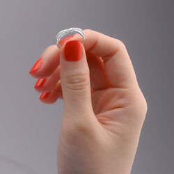 CZ Enchanted Bow Silver Promise Rings for Her Promise Ring