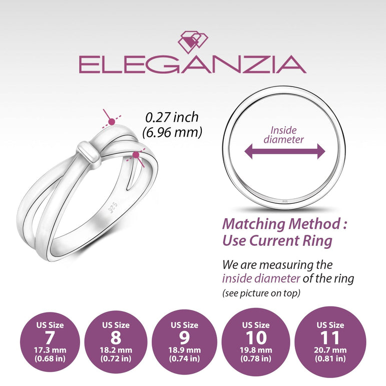 Enchanted Bow Silver Promise Rings for Him Promise Ring