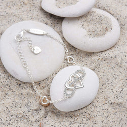 Sterling Silver Infinity Heart Bracelet Bracelet