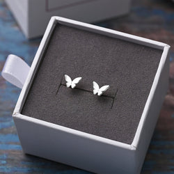 Petite Butterfly Stud Earrings Sterling Silver Stud Earrings