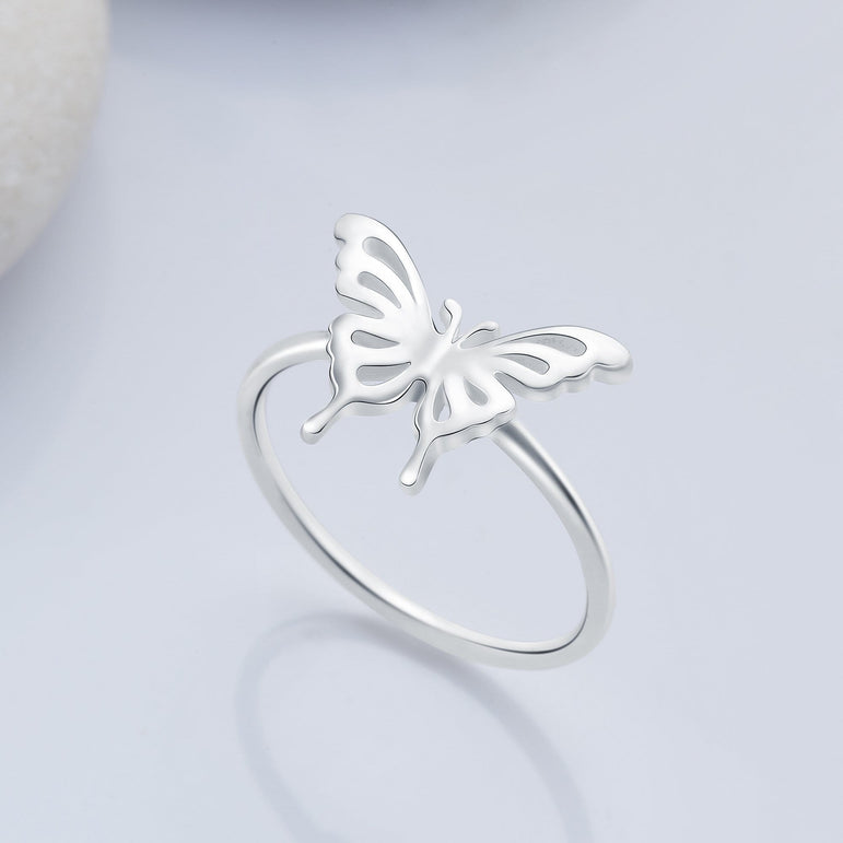 Butterfly Sterling Silver Ring for Her Ring