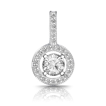 Classic CZ Drop Sterling Silver Pendant Pendant