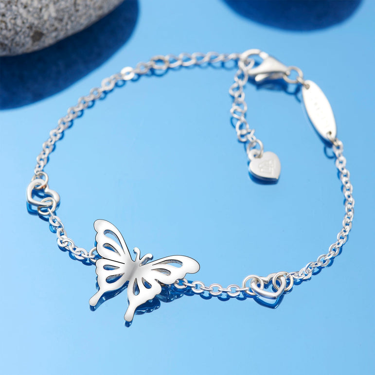Classic Butterfly Bracelet Sterling Silver Bracelet