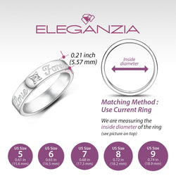 Together Forever Silver Promise Rings for Her Promise Ring