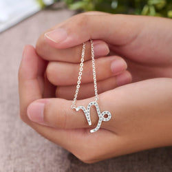 Capricorn Zodiac Necklace Silver Astrology Constellation Necklace Horoscope Jewels Pendant Necklace