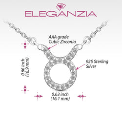 Taurus Zodiac Necklace Silver Constellation Horoscope Pendant Necklace