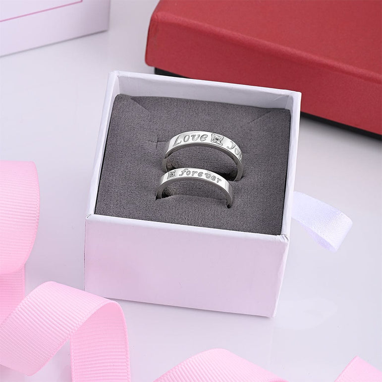 Everlasting Love Matching Couple Rings Set Couple Ring
