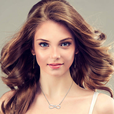 Infinity Cross Necklace Sterling Silver Pendant Necklace