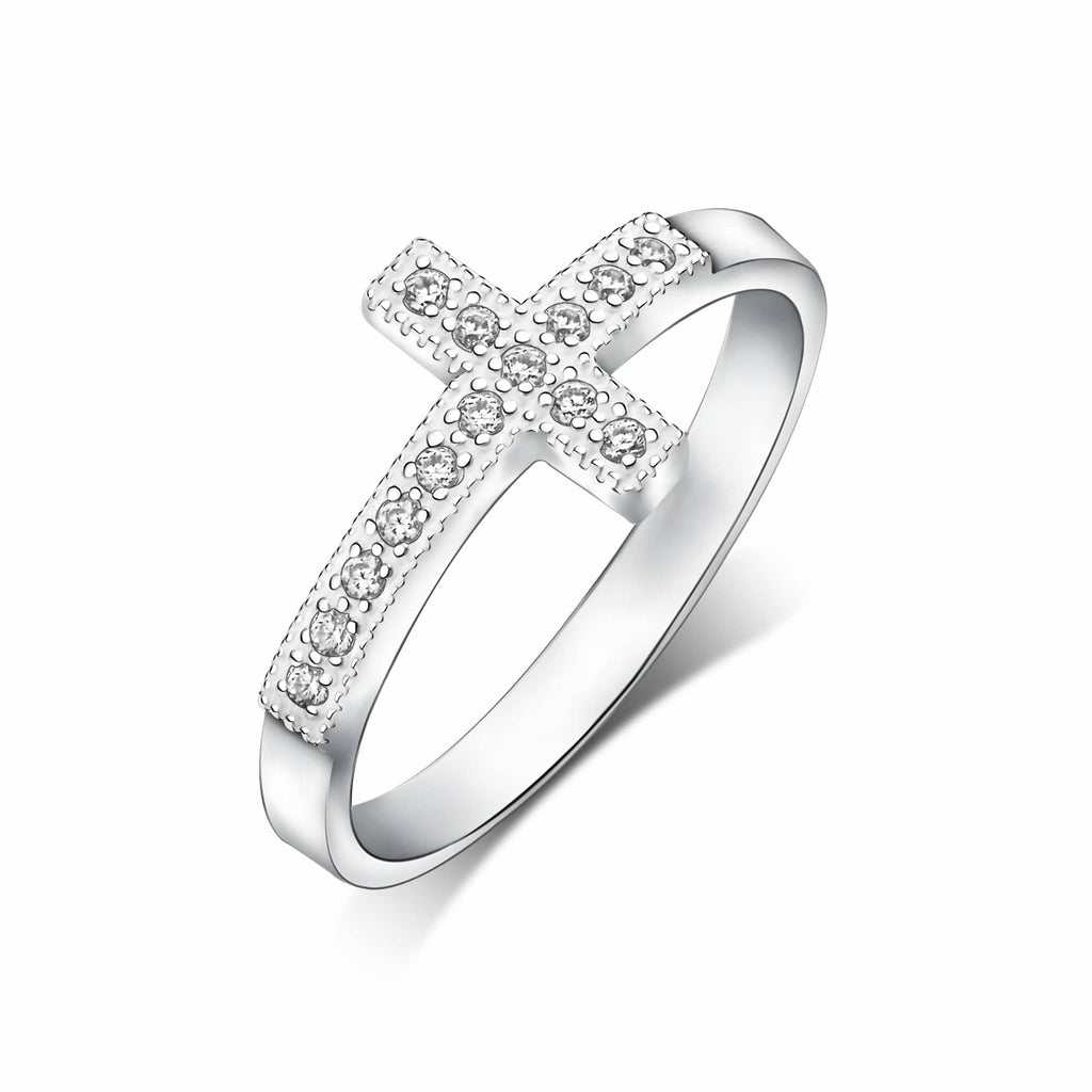 アクセサリー cvtvlist CROSS RING 14K Yellow Gold Over Sterling Silver Cross Ring - SPZ170 | JTV