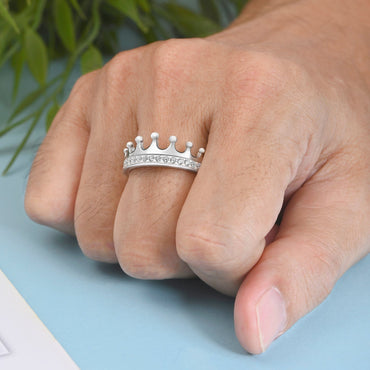 King and Queen Crown Promise Rings for Him Promise Ring