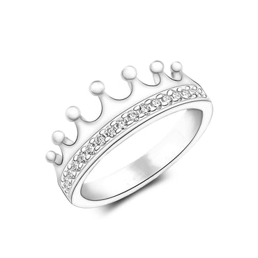 King and Queen Crown Promise Rings for Her Promise Ring