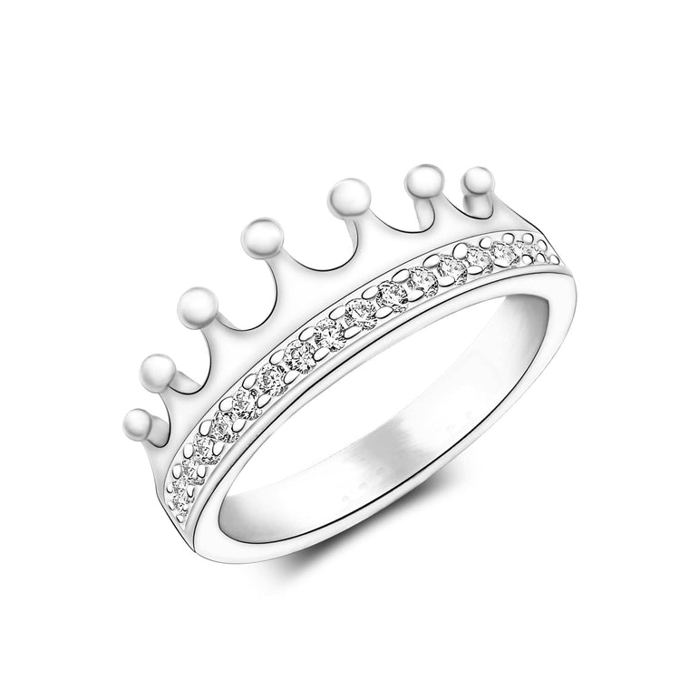 King and Queen Crown Promise Rings for Her Promise Ring