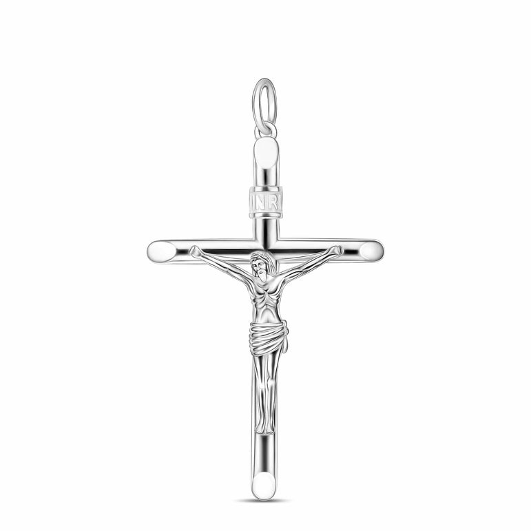Sterling Silver Crucifix Pendant for Women Men Pendant Necklace
