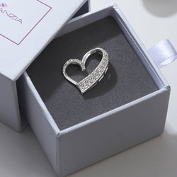 Open Heart Pendant Sterling Silver Pendant