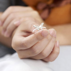Butterfly Sterling Silver Ring for Her Ring