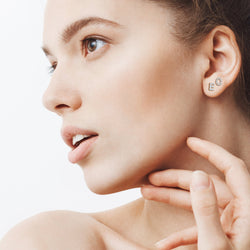 Initial Earrings Sterling Silver Stud Earrings Stud Earrings